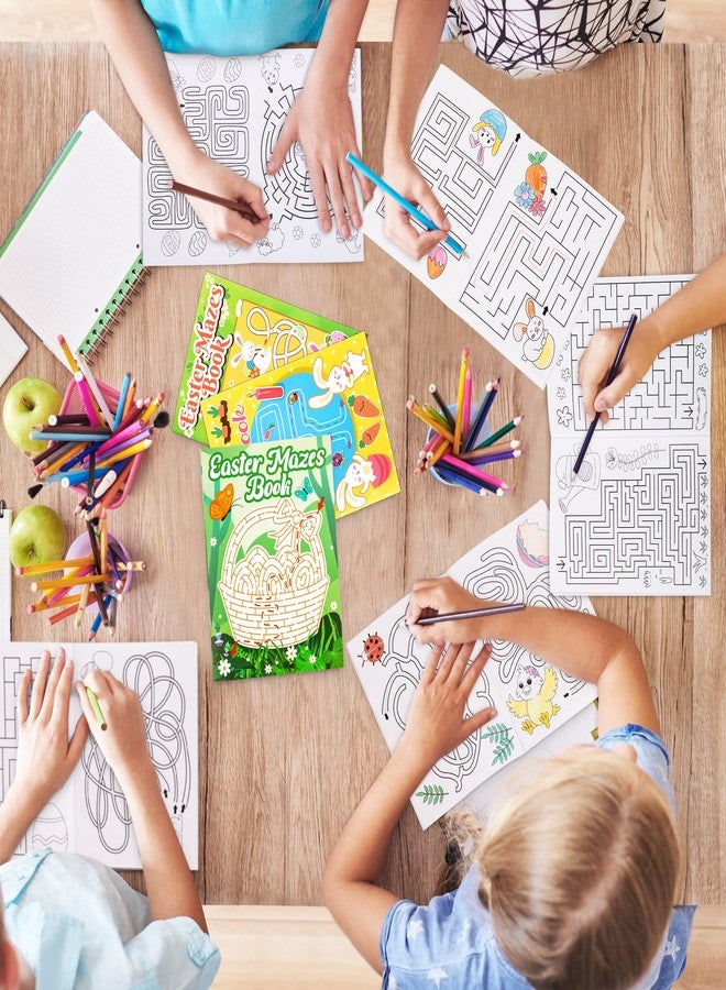 Winrain 4PCS Easter Basket Stuffers Maze Books for Kids, Children Crafts Games Activities, Ages 3-5, 4-8, 6-8, 8-12(160 Mazes of 4 Difficulty Levels) - Image 3